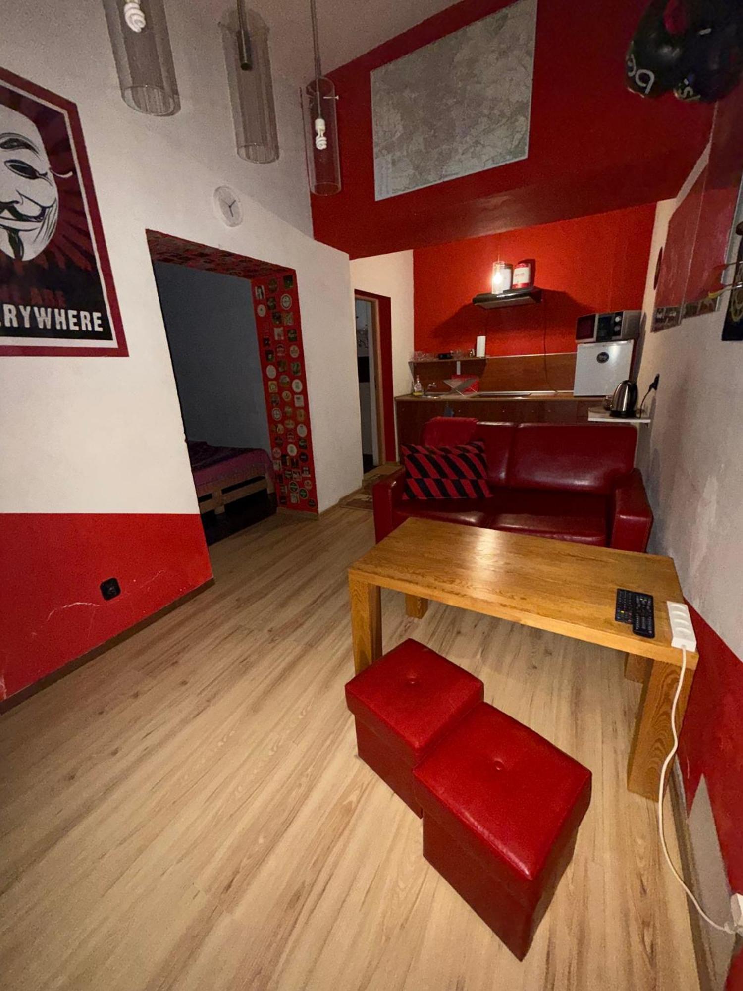 Studio Red And White Appartement Łódź Buitenkant foto